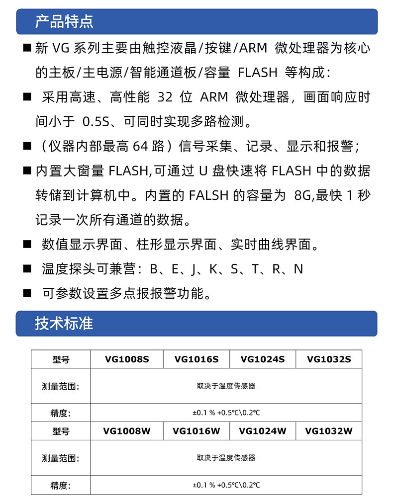 威格多路溫度測量?jì)x 溫升測試儀(VG1016W)廠(chǎng)家直銷(xiāo)，品質(zhì)保障插圖2