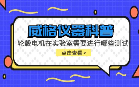 威格儀器-輪轂電機在實(shí)驗室需要進(jìn)行哪些測試插圖