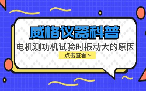 威格儀器-電機測功機試驗時(shí)振動(dòng)大的原因插圖